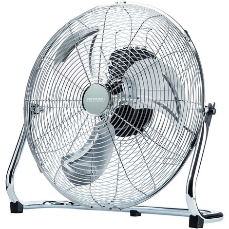 Ventilateur De Sol Industriel MPM – Métal – 3 Pales 35cm – 60W – Gris – Neuf