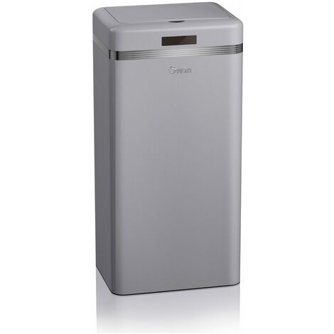 Retro Poubelle À Ouverture Automatique Avec Capteur, Métal, 45 Litres, Vintage Swan Swka4500purneu Violet à Prix