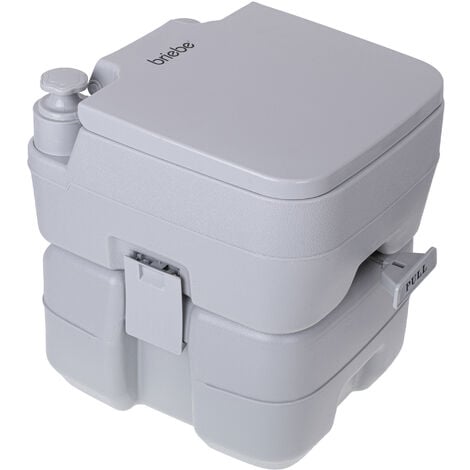 Toilette de camping Toilette Portable WC Chimique et support à laver les  mains Gris 63054