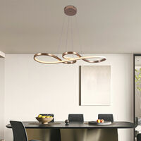 Modern LED Pendant Light Fixture Gold Ceiling Lights, Adjustable Hanging Lamp for Kitchen Island Home,Cool White