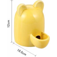 1Pc durevole Round OFFERTA CIOTOLA CONTENITORE IN CERAMICA Ciotola dell'acqua portatile 