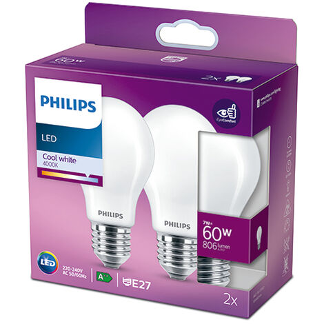 Find the best price on Philips Hue White 806lm 2700K E27 9W 2-pack  (Dimmable)