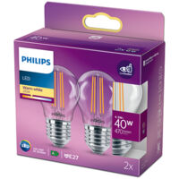 Pack 2 Light Bulb LED Philips E27 P45 4.3W 470Lm 2700K [PH-929001890557]