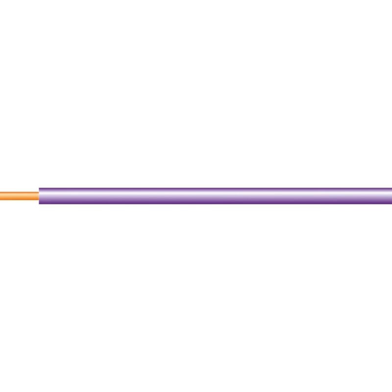 Fil électrique rigide HO7VU 1.5² violet - Couronne de 100m