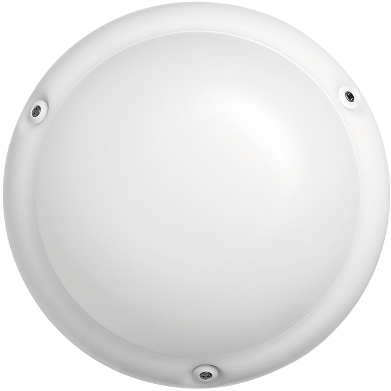 hublot à led - bang rond - 13w - 4000k - 1500 lm - ip55 - blanc - securlite 15610400