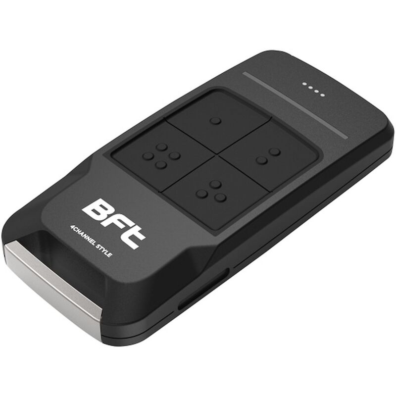 Émetteur 4 canaux - bft mitto style c4 - 433.92 mhz - noir et chromé ...