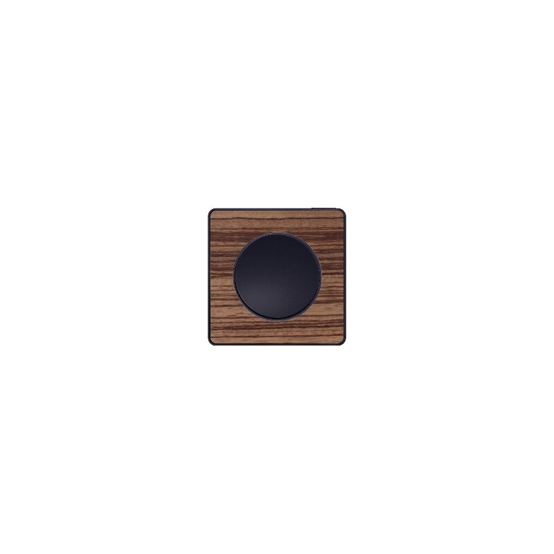 plaque schneider electric odace touch - 1 poste - zebrano - liseré anthracite