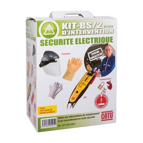 kit de protection - petite intervention - nfc18510 - catu kit-18510-bs/2