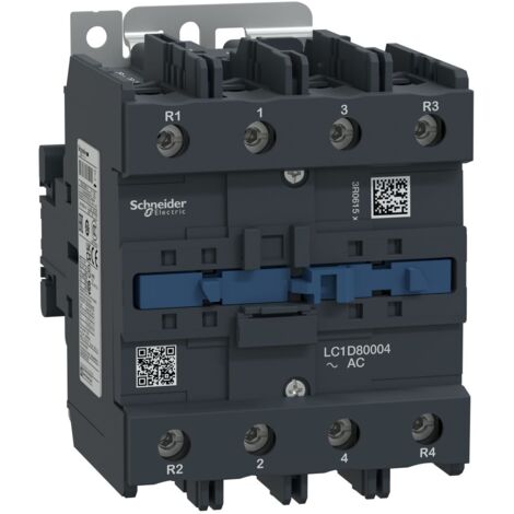 Contacteur Tesys LC1D 4P AC1 440V 125 A bobine 230 V CA - LC1D80004P7 (1/4)