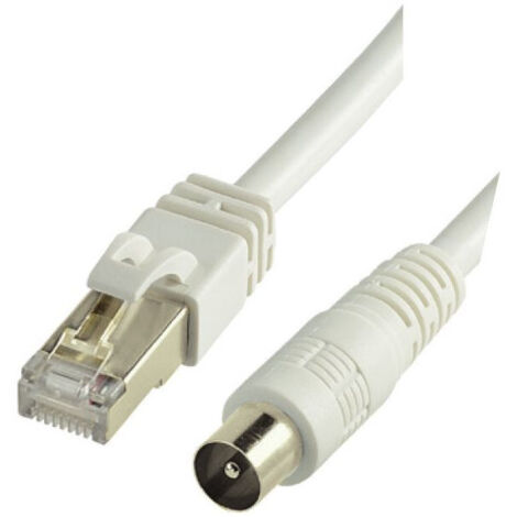 CORDON BALUN RJ45 M / TV 9,52mm M - PASSIF - 1m50 ERARD - 4482 (1/4)