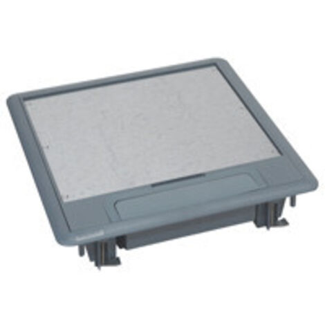 Legrand – Boîte de sol 50mm pour chape béton – Couvercle amovible sans outil – Sortie de câbles souple – Pour espaces confinés