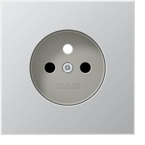 enjoliveur - pour prise franco / belge - ls - aluminium - jung l1521fkipl-1