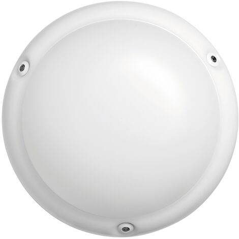 hublot à led - bang rond - 13w - 4000k - 1500 lm - ip55 - blanc - securlite 15610400