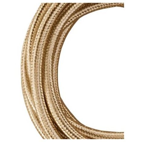 câble textile - 3 mètres - 2 x 0.75 mm2 - champagne métallique - bailey 140313 (1/2)