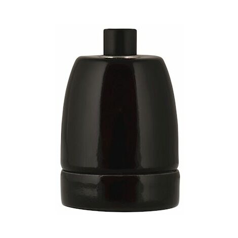 douille en porcelaine - culot e27 - noir - bailey 139706
