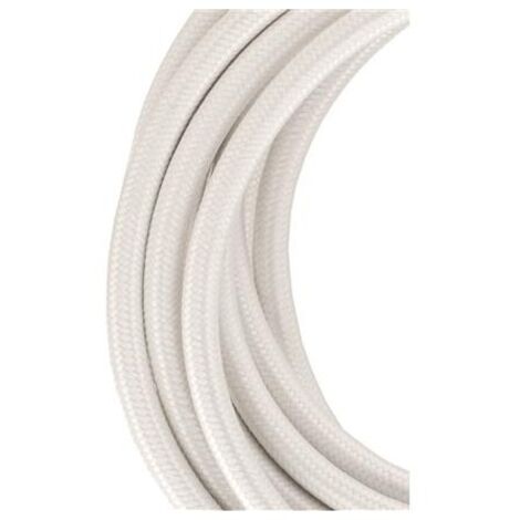 câble textile - 3 mètres - 2 x 0.75 mm2 - blanc - bailey 139673 (1/2)