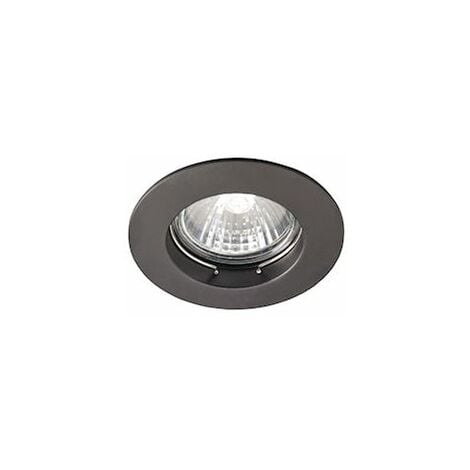 spot encastrable - rond - europole be better - culot gu10 - noir - fixe - bague - europole 2305