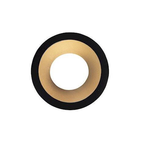 collerette - pour spot europole led up uni e+a - rond - noir et doré - fixe - europole 5775d