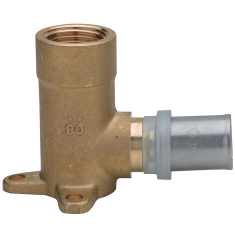 Té femelle 1/2''pour tube multicouche 16 mm, à utiliser avec machine à
