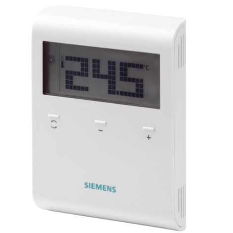 thermostat ambiance - ecran lcd - a piles aaa - siemens rdd100.1 (1/4)