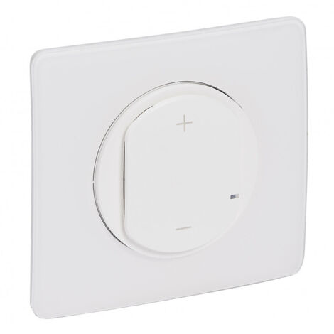Variateur de lumière complet 125W – Sans neutre – 2 fils – Pour installation électrique – Blanc – Legrand Céliane