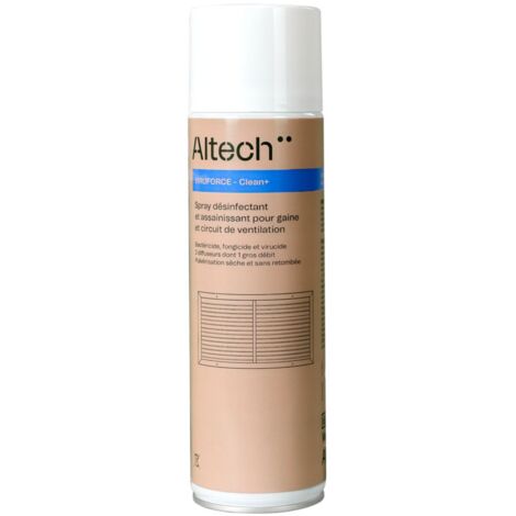 Spray désinfectant pour gaine de ventilation 500 ml – Assainissant pour circuits d'air – 4209467 – Altech