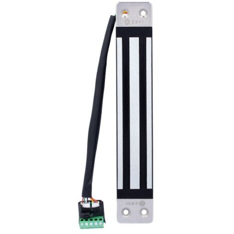 Ventouse magnétique encastrée 300 kg – Tension 12-24 V DC – Signal contact de position – Dimensions 185 x 38 x 11 mm – V3ER – Cdvi