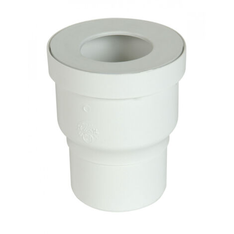 Nicoll – Pipe droite pour WC diamètre 80 mm – PVC blanc – Sortie droite – Emboîtement 85 à 107 mm – Joint élastomère NF EN 681 – QW66