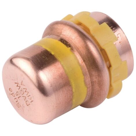 bouchon à sertir - pour tube cuivre - gaz - diamètre 18 mm - comap 5301vg18