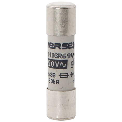 fusible cartouche - 10 x 38 - gr - 12.5a - 690v - lot de 1 - mersen c1014578