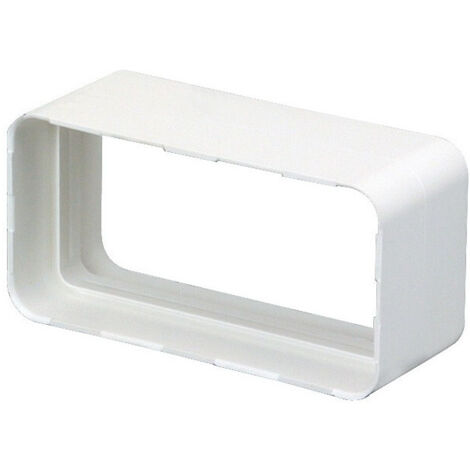 raccord droit rectangulaire - 55 x 110 mm - atlantic 460001