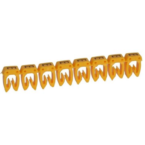 300 Repère CAB 3 pour filerie 0,5mm² à 1,5mm² et blocs de jonction avec lettre majuscule E LEGRAND 038304 (1/2)