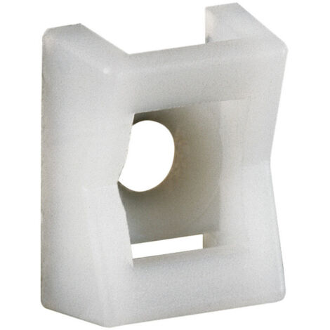 embase adhésive à visser 15 x 10 mm - legrand colring - lot de 100