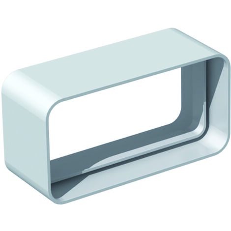 Manchon droit PVC rectangulaire 55 x 110 mm/circulaire D 100 mm gamme TUBPLA S&P (UNELVENT) 833647