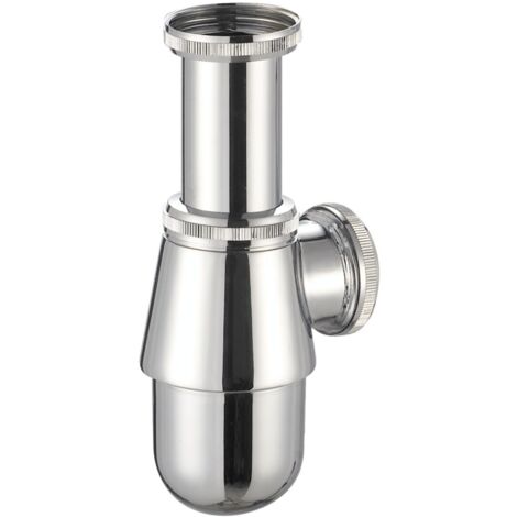 siphon de bidet - laiton chromé - petit culot - 33 x 42 - alterna a181-c (1/2)
