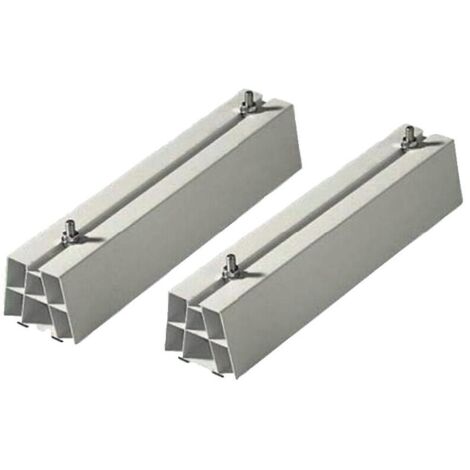 paire de support de sol - 450 mm - 200 kg - pvc - eid distribution as450p