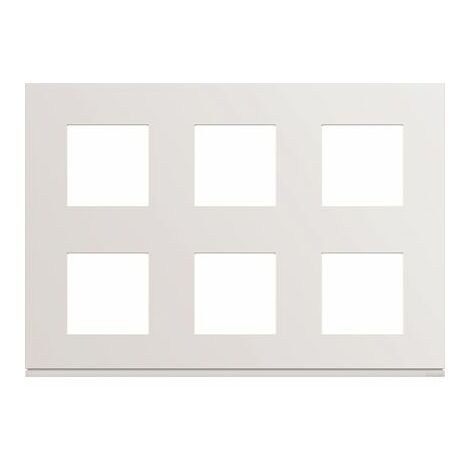 Plaque de finition 2x3x2 modules Gallery - Blanc Pure - WXP0086 - Hager