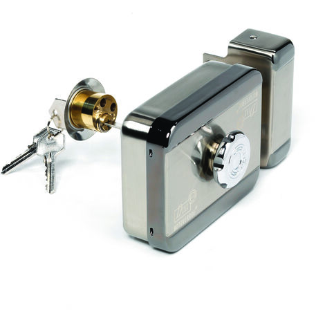 Serrure monopoint en applique décondamnation électrique et manuelle – Pour bois dur – Sens de pose réversible – MVM – Cdvi