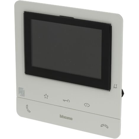poste intérieur couleur - classe 100 - avec boucle inductive - blanc - bticino bt344662
