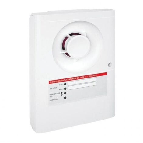 tableau d'alarme incendie - type 4 - 2 boucles - legrand 140562