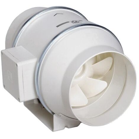 Unelvent – Ventilateur de conduit silencieux 180 m3/h – 1 vitesse – temporisation réglable 1 à 30 mn – 24 dB(A) – raccordement D 100 mm – 250810 (1/3)