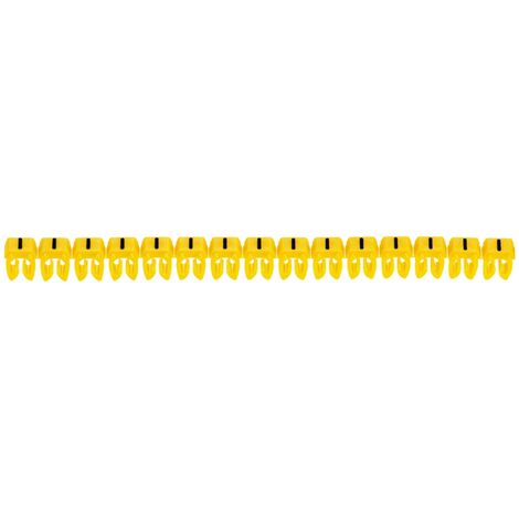 repère pour fil de 4 à 6 mm2 - signe - - couleur jaune - legrand cab 3