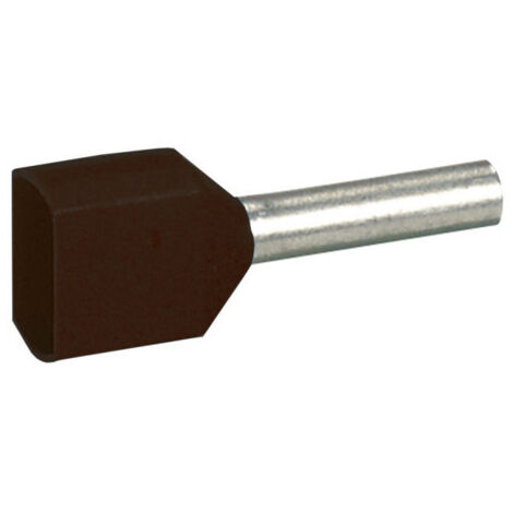 embout de cablage 2 x 1.5 mm2 - noir - legrand starfix - lot de 100 (1/2)