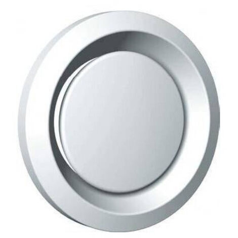 Bouche métallique réglable 120 m3/h obturateur réglable manchette D 125 mm S&P (UNELVENT) 850561