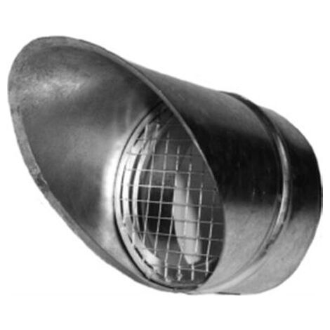 auvent pare pluie en galva diamètre 160 mm