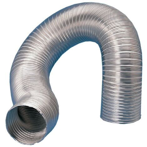 Unelvent – Gaine VMC aluminium semi-rigide 200 mm – Longueur 3 mètres – Température d'utilisation -30°C à +300°C – Épaisseur 12/100 mm