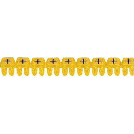 300 Repères CAB 3 pour filerie 0,5mm² à 1,5mm² et blocs de jonction avec signe conventionnel plus LEGRAND 038272 (1/2)