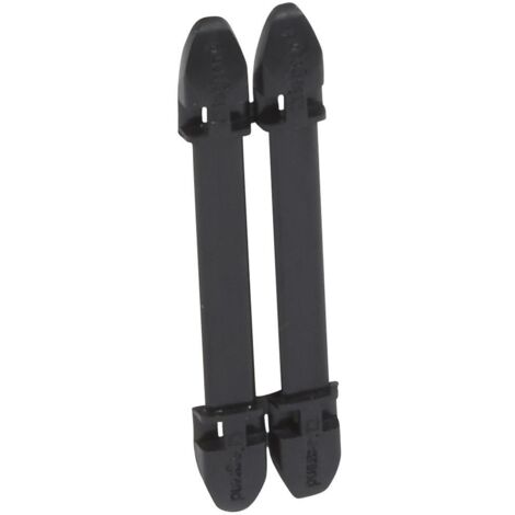 100 Porte-repères noir Duplix 7 caractères LEGRAND 038450