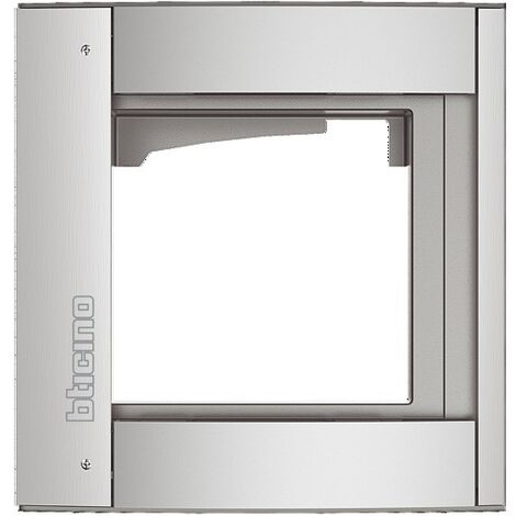 bticino sfera new - chassis et enjoliveur - 1 module - allmetal