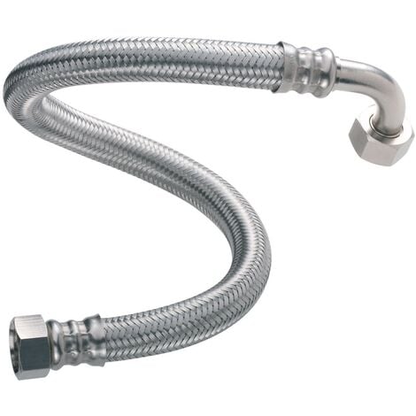 Flexible inox femelle 12x17 femelle 15x21 coudé